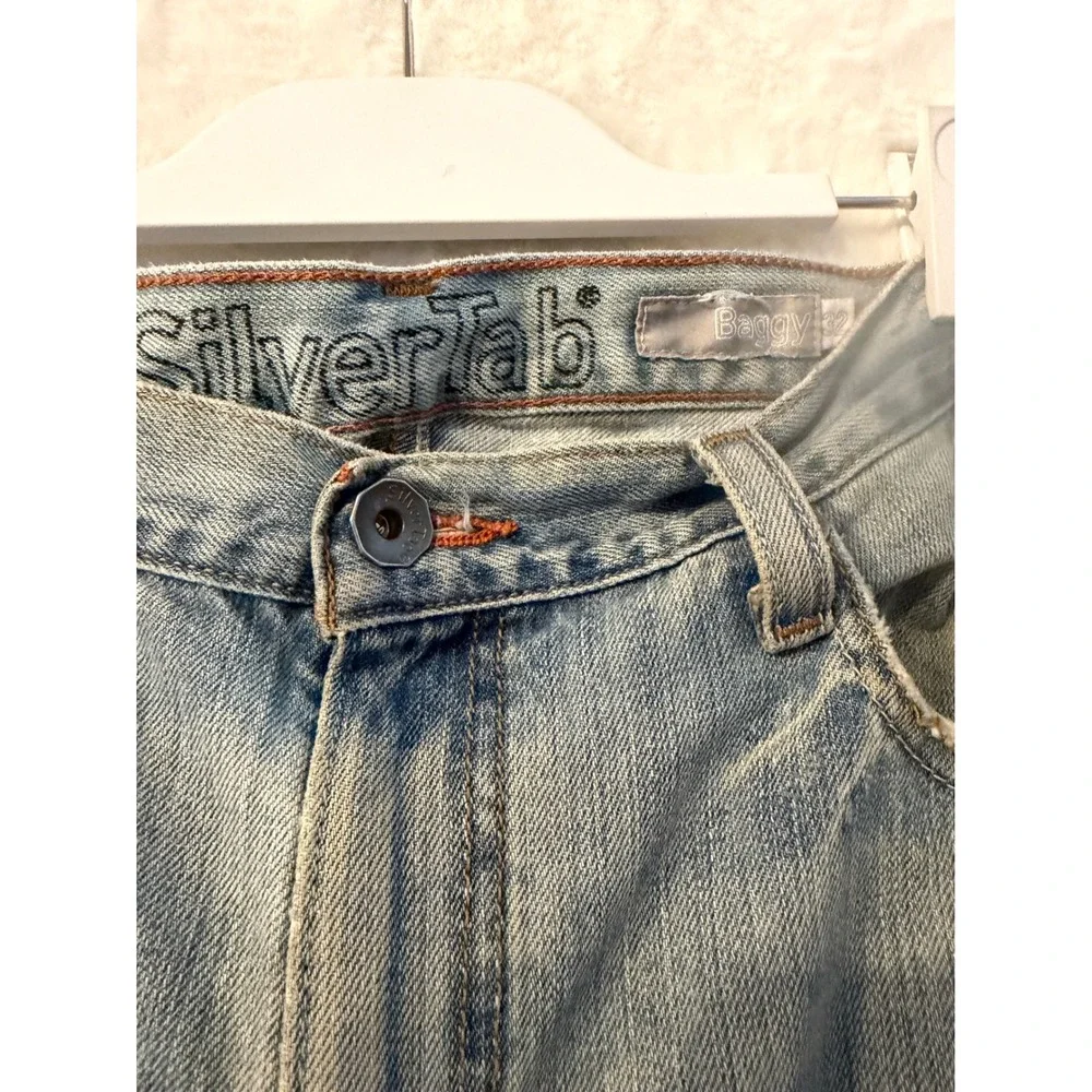 Levi's SilverTab Baggy Jeans Mens 32x28 Light Wash Denim 90s Skater Streetwear